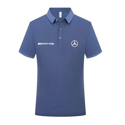 Polo Mercedes AMG 2023 été Patte de Boutonnage Regular Fit T-Shirt Homme